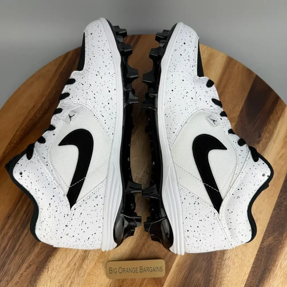 Nike Air Jordan Stadium 90 Low TD White Black Cleats HQ0210-100 Men's 9.5 NEW